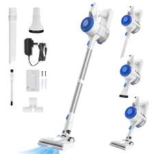 Carevac Cordless Stick Vacuum Cleaner Lightweight for Carpet Hard Floor Pet Hair