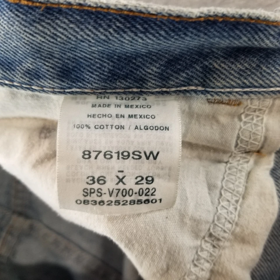 Rustler Jeans Men's Sz 36x29 VTG Light Wash 98% Cotton Normcore Workcore Durable - Image 3 of 4