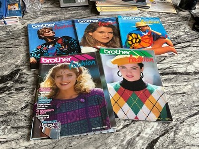 POSTEN 9 - 5 VINTAGE BROTHER MODE MASCHINENSTRICKZEITSCHRIFTEN - SOMMER HOL MAKES