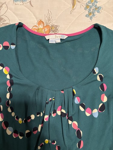 Boden Dress Long Sleeve Women's Size US 2R Green Abstract - Picture 8 of 9