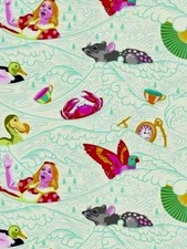 Tula Pink FABRIC Curiouser Sea of Tears Wonder Fat Eighth 9x21