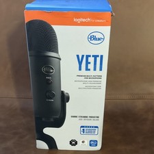 Blue Yeti USB Freestanding Microphone Black for Recording Podcasting - Open Box