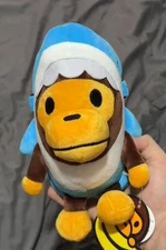 BAPE Baby Milo Blue Shark Monkey Shoulder Bag Authentic Limited Edition NWT