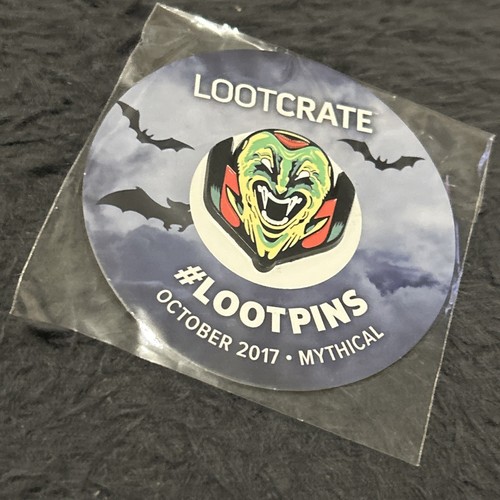 Loot Crate Pin #LOOTPINS Mythical. October 2017. BNIP Dracula horror Halloween - Picture 2 of 3