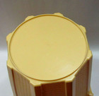 Vintage 1980's Rubbermaid Retro Gold Plastic Octagon Trash Can Wastebasket  — photo 4