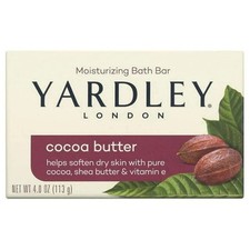 Yardley London Bath Bar Soap with Cocoa Shea Butter  Vitamin E 4 oz Pack of 12
