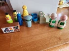 10 Piece Vintage Fisher Price Little People Sesame Street Figures Toys 1970s