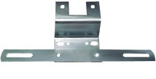 Optronics LP15SBP Zinc Plated Steel License Plate Bracket, Silver