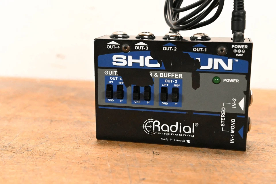 Controlador amplificador de guitarra de 4 canales Radial Engineering SHOTGUN CG01RLH Foto 3 de 4