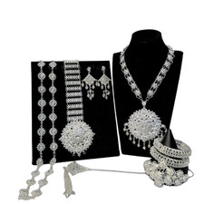 1 Silver Complete Set Thai Special Traditional Jewelry Occasional Wedding Bridal