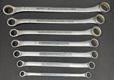 Vintage Craftsman =V= 7 pc. Double Offset Box End Wrench Set - SAE 3/8'' to 1''