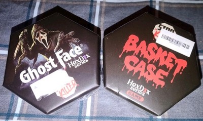 2x STOP THE KILLER HEX D3X SERIE * SPIELE * BASKET CASE & GHOST FACE * NEU