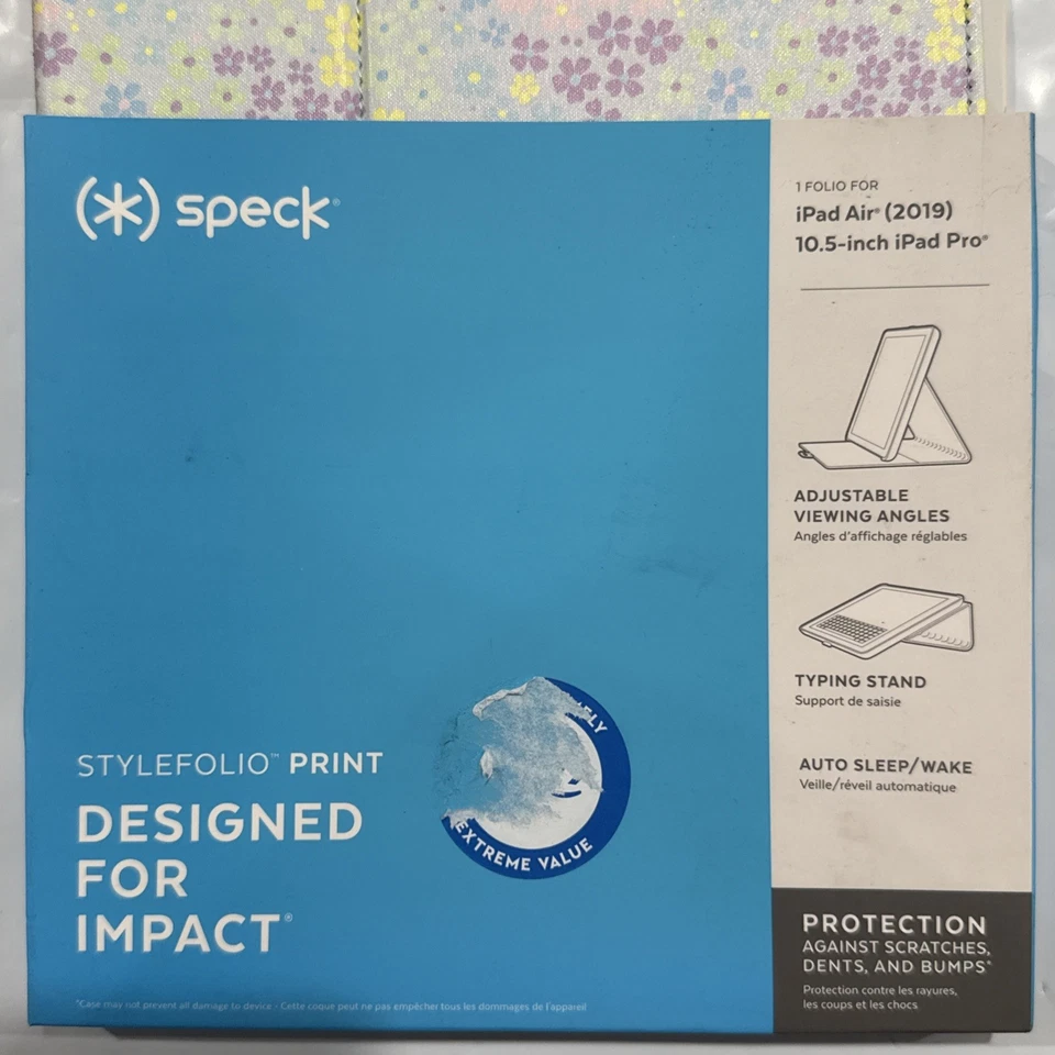 Speck StyleFolio Print Case For iPad Air (2019) & 10.5-inch iPad Pro Floral NEW - Image 2 of 4