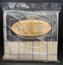 MCG Textiles Graph N Latch Rug Canvas 3.75 36 X 60 50 Polyester 50 Cotton