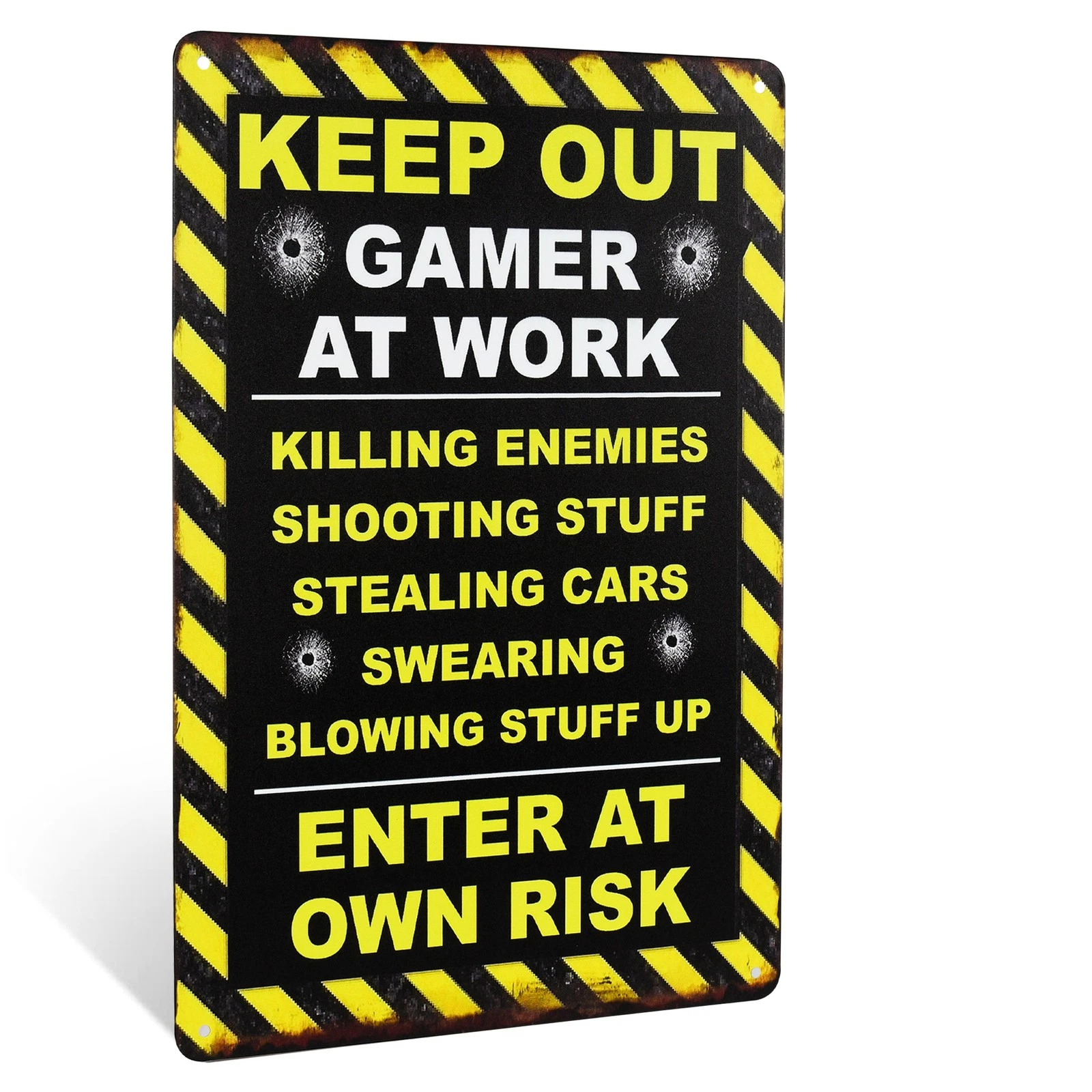 Keep Out Gamer At Work Sign