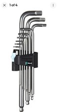 Wera Tools Extra Long Stainless Steel Hex Plus - Ball Allen Keys Set + Holder