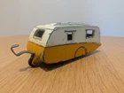 Vintage Dinky Toys Accessories No. 190 Caravan Amber & White 1960s Diecast Model