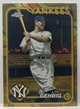 Lou Gehrig 2024 Topps Gilded Collection #53/99 #4 Yankees HOF SP SSP