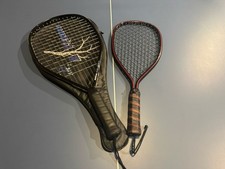 EKTELON Neuro Arc 2 and OMEGA Galaxy Mad Raq Vintage Rare Racquetball Racquets