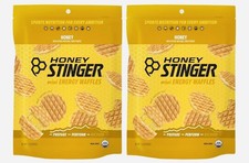2 Bags Honey Stinger Organic Mini Energy Honey Waffles 5.3 oz Each Bag