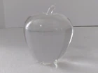 Steuben Art Glass Temptation Apple Crystal Paperweight -SIGNED Approx. 4.5" EUC