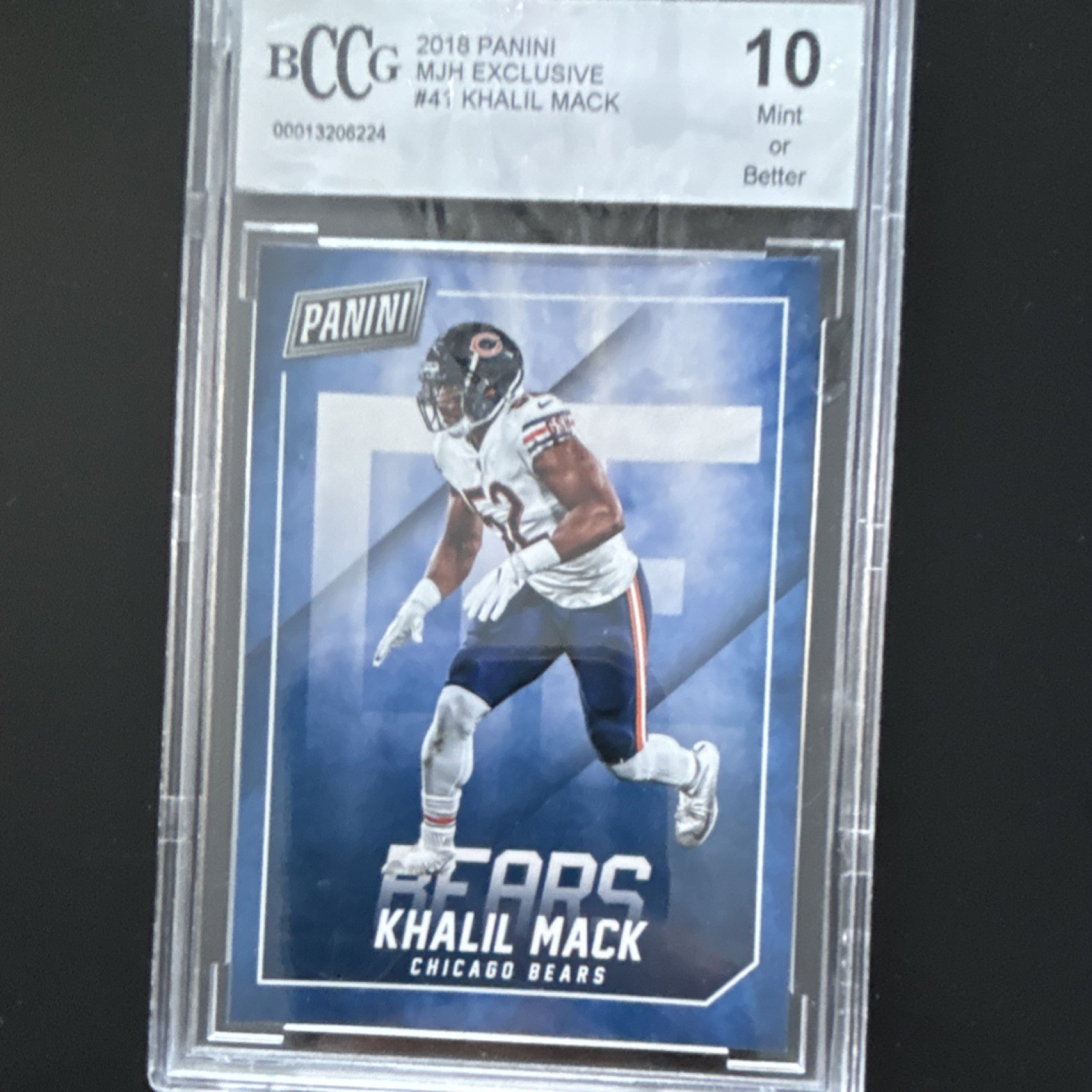 Panini MJ Holding Exclusive Khalil Mack #41 Chicago Bears BCCG 10 NFL Card