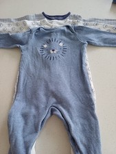3 X Baby Bodysuits From F&F 0-3 Months Very Good Condition