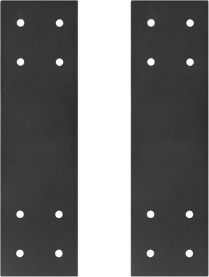 2PCS Straight Bracket for 6x6 Post Black Steel Flat Mending Plate Post to Bea
