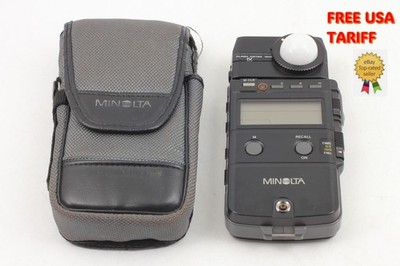 Tested [Near MINT w/ Case ] Minolta Flash Meter IV Light Meter From JAPAN