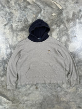 Vintage 90s Polo Ralph Lauren Thermal XXL Two Tone Bear Hoodie