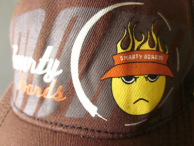 SMARTY BOARDS trucker cap surfing skating hat retro sun mascot sk8