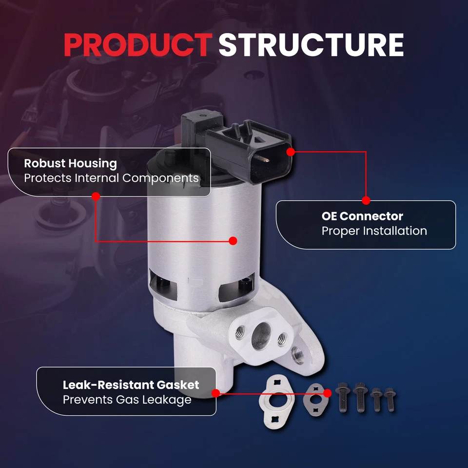 Válvula EGR apta para Chrysler Sebring Town & Country Dodge Nitro Volkswagen Routan Foto 3 de 4