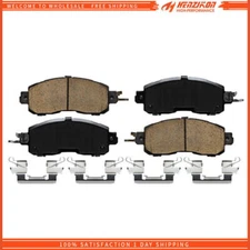 fit 2014 2015 2016 2017 Nissan Altima LEAF Front Ceramic Brake Pads w/Hardware！！