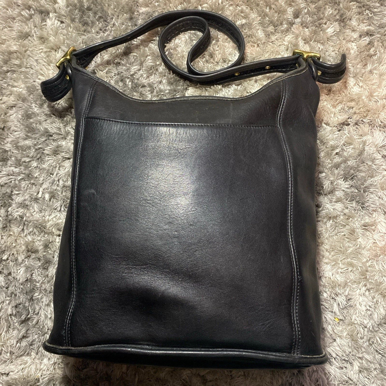 Coach Borsa Borsone Vintage Slim Nero Pelle Costa Rica #9060