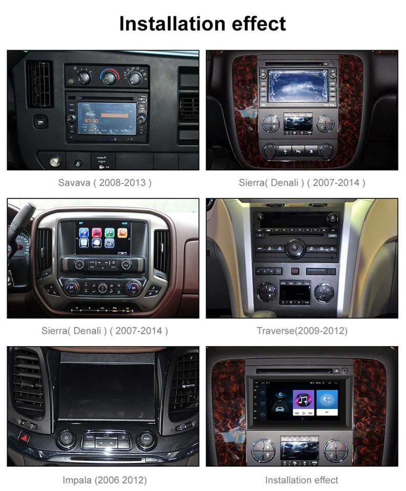 For GMC Yukon Chevy Silverado Sierra Android 13 GPS Navi Radio Car Stereo Player - Image 4 of 4