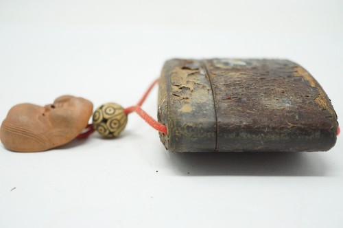 Wooden Japanese Inro with Netsuke & Ojime Vintage Original from Japan 0306D1 - Picture 8 of 12
