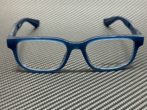 GUCCI GG1584O 003 Blue Transparent Men's Medium 53 mm Eyeglasses - Picture 2 of 5