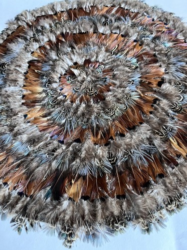 Scout Southern Market Brown & Beige Feather Placemats Set of 2 - Picture 9 of 10
