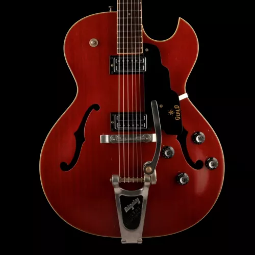 Vintage 1964 Guild Starfire III Cherry Hollow Body Electric Guitar With OHSC