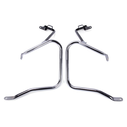 Saddlebag Bracket Guard Bars Compatible With 2014-2023 Harley Davidson Touring Street Road Glide Flh Saddle Bags Guard Mount Black I.91037506