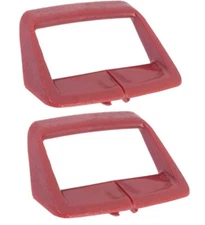 OER  Firethorn Red Seat Belt Shoulder Harness Retainer Set For 1974-1980 GM