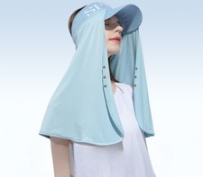 Summer Ice Silk Sunscreen Mask for Riding, Sunshade, Breathable Neck Protection