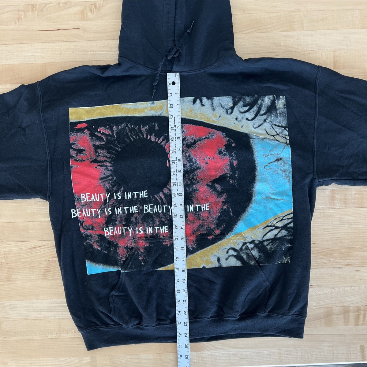 Travis Scott Astroworld Houston Eye Hoodie Black Size Large