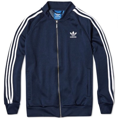 adidas originals navy tracksuit