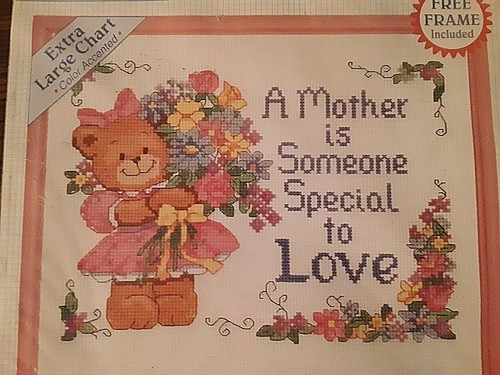 Stitchables Counted Cross Stitch, Mother Someone Special to Love 72142, 10x8" - Picture 3 of 6