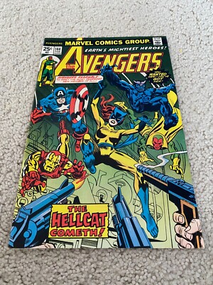 Avengers  144  VF  8.0  High Grade  1st Hellcat  Iron Man  Captain America