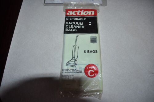 New Old Stock Set of 5 Action Vacuum Cleaner Bags Type C Hoover - Picture 2 of 2