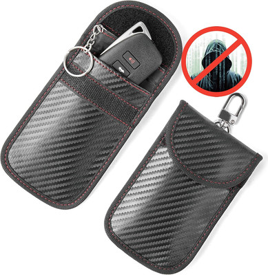 Upgraded Faraday Bag for Key Fob (2 Pack), Premium Faraday Key Fob Protector  Ca