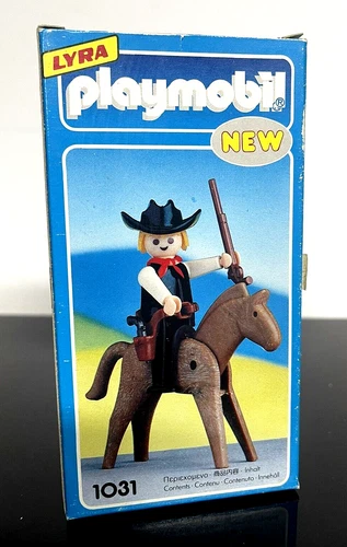 Playmobil LYRA 1031 Cowboy Sheriff RARE -Made 1978 Vintage - NEW & SEALED IN BOX
