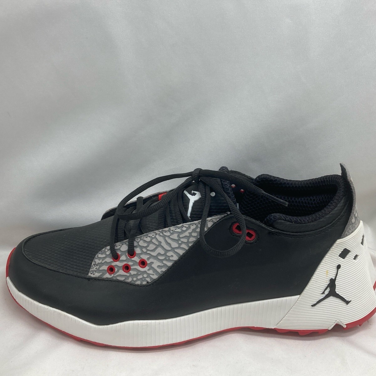 Nike Air Jordan ADG 2 Black White Red Spikeless Golf Shoe CT7812